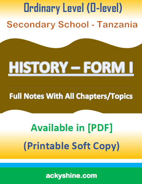 53-pages-notes-history-form-one-ordinary-level-o-level-secondary