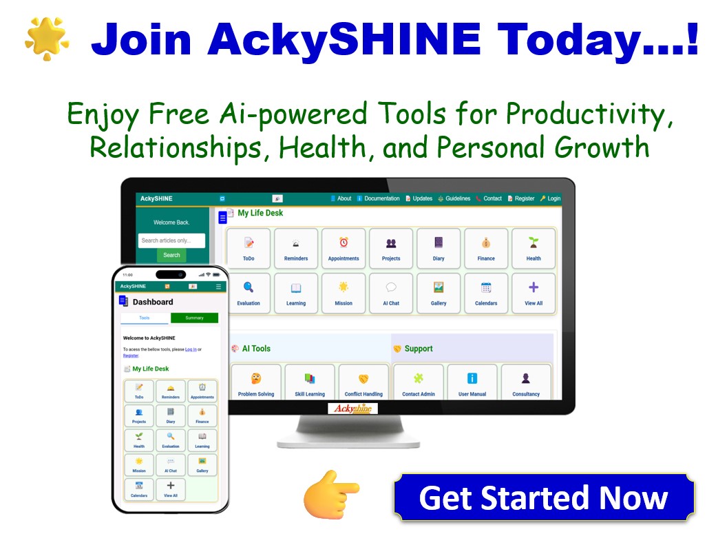 Join AckySHINE — Contact us